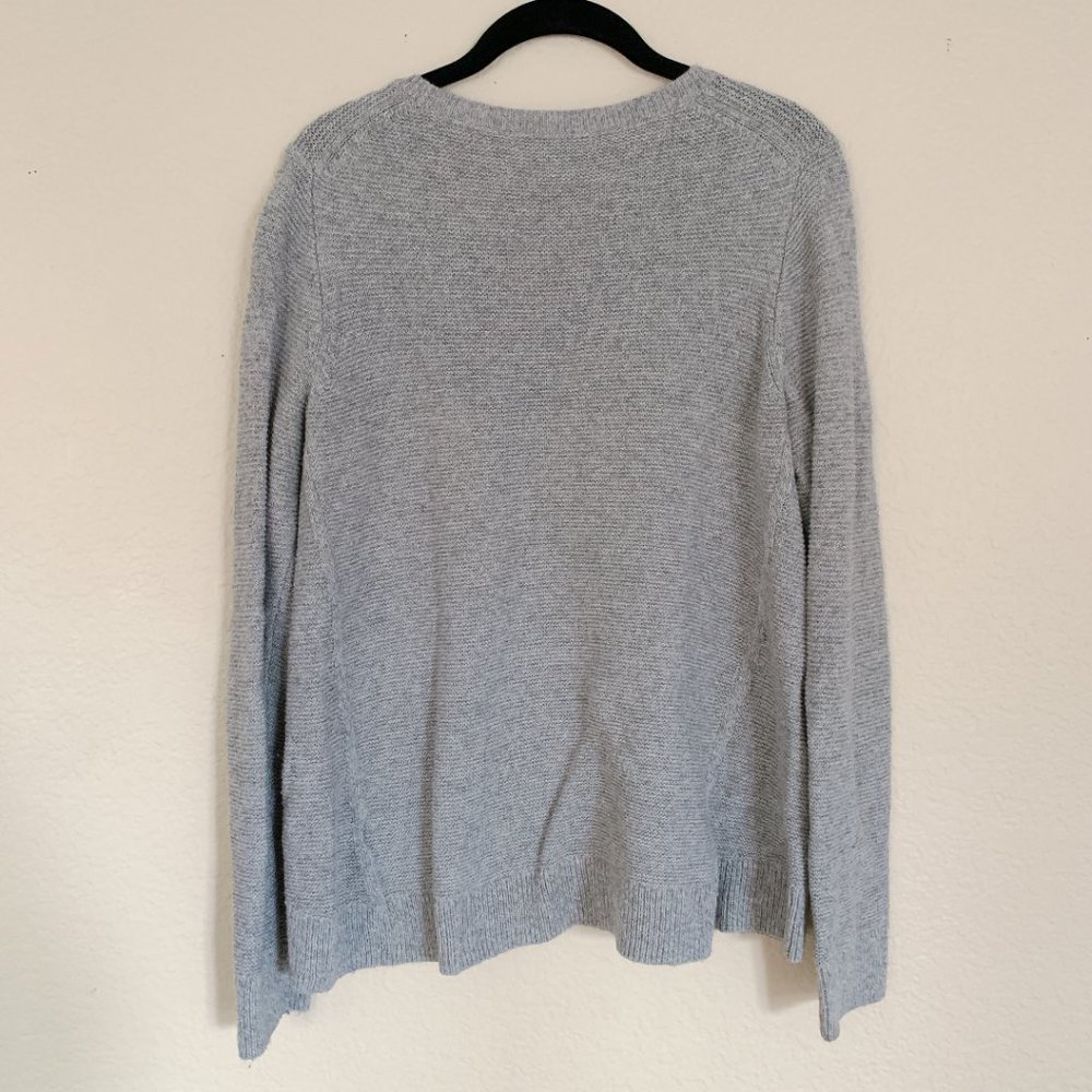 Madewell | Light Gray Riverside Textured Sweater - Size M - Picture 5 of 8